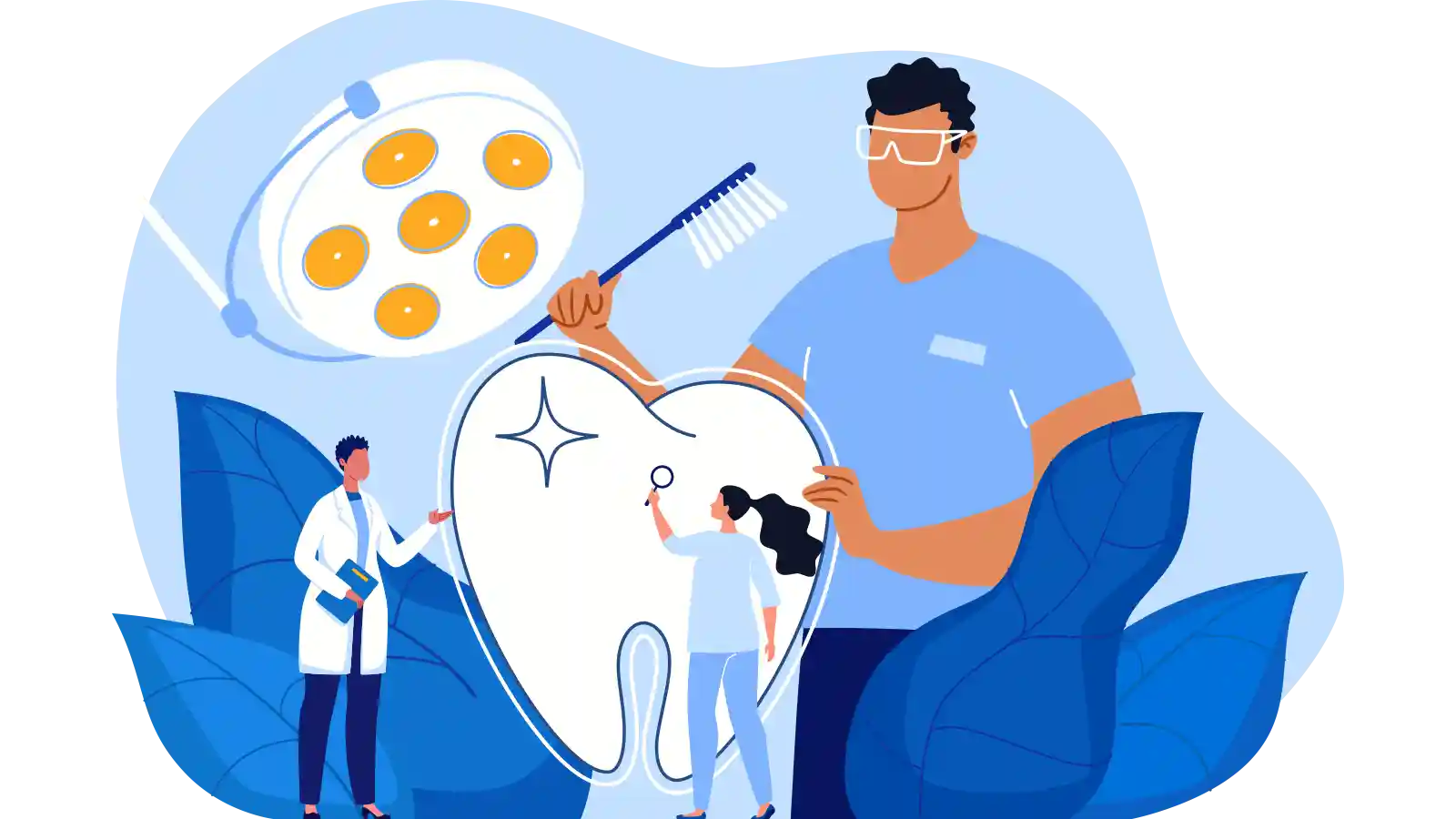 Igienista Dentale a lavoro con un paziente