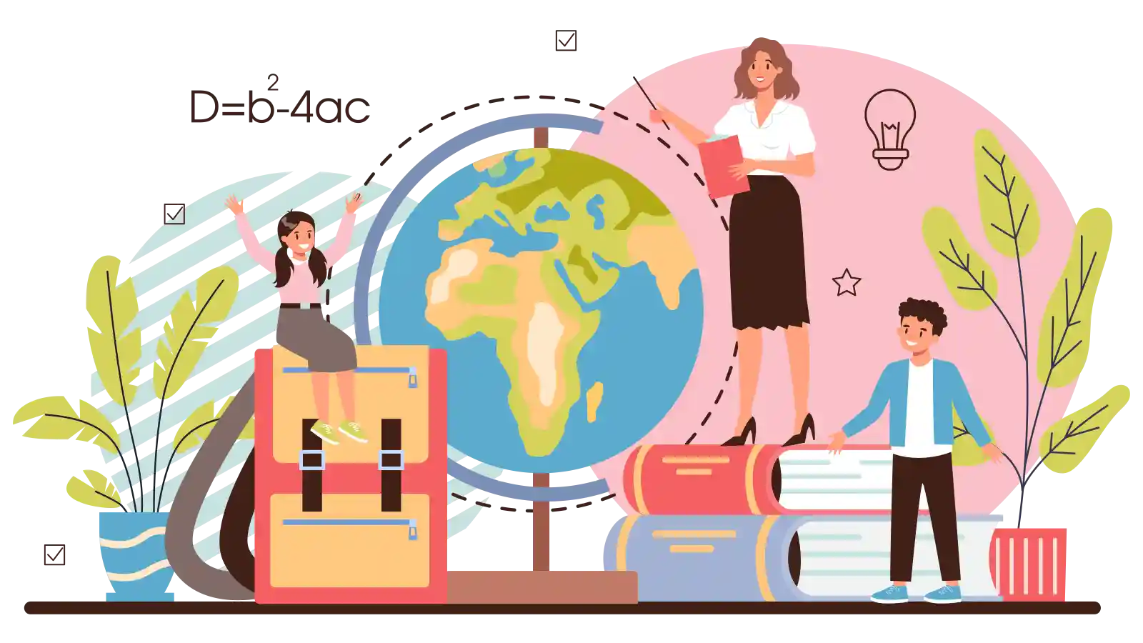 Insegnante in classe con i bambini della scuola primaria